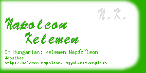 napoleon kelemen business card